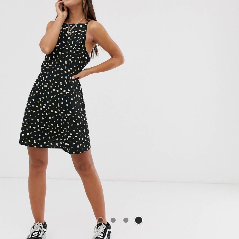ASOS design hick neck low back mini sundress